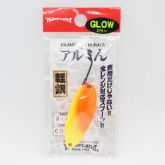 アルミん　3.4g　GLOWカラー　COGL チャート/オレンジグロー